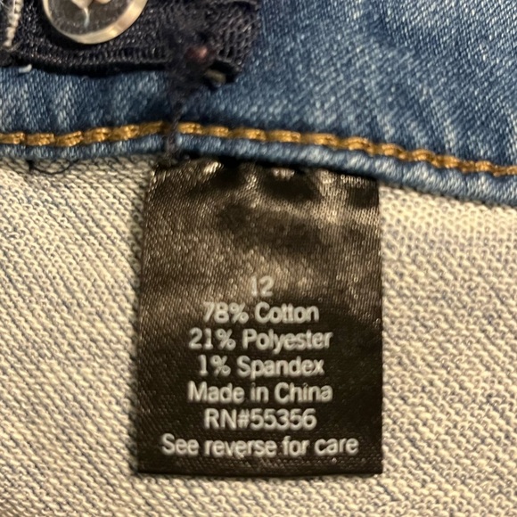 Sonoma Girls Jeggings Jeans Size 12 Blue Stretchy - Picture 12 of 16